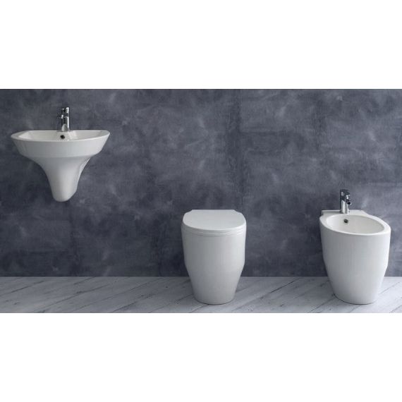 Wc rimless + Sedile +  Bidet h. 42 cm. GATE 