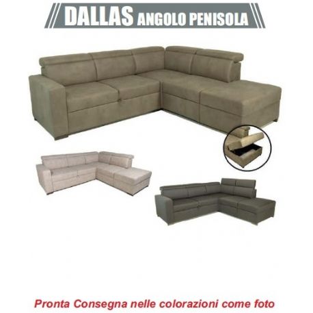 Divano-letto angolo DALLAS + penisola