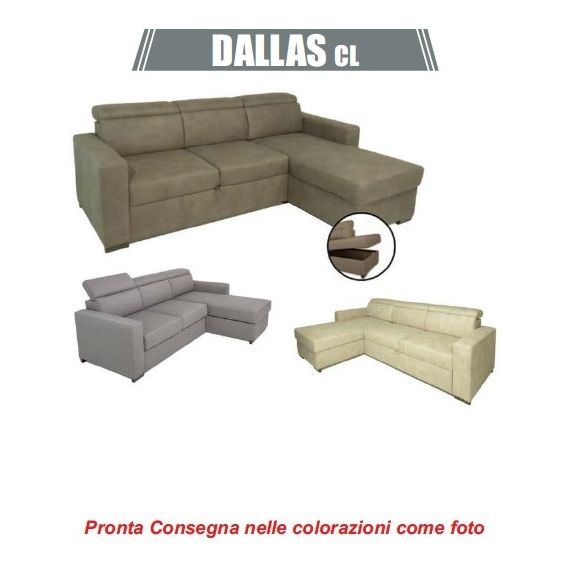 Divano-letto angolare DALLAS + Chaise longue reversibile