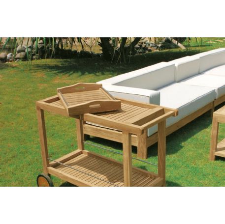 Carrelli portavivande da giardino  in Teak 