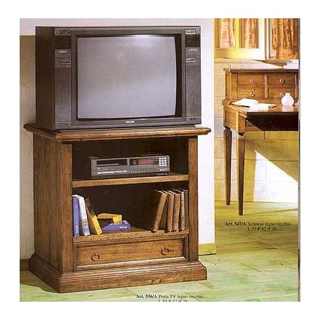 Mobili alti Porta-Tv  noce / bianco laccato