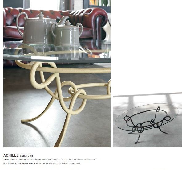 Tavolino Da Salotto In Ferro Battuto Ts 32 Iron Art