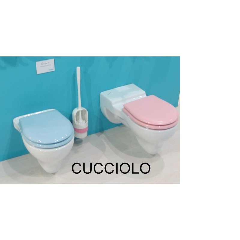 COPRIWATER COPRI WATER SEDILE WC BAGNO UNIVERSALE CERNIERE ACCIAIO AZZURRO